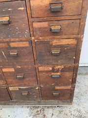 Antique The Tubs MFG Company Ludington, MI Oak Cabinet