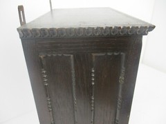 Kitchen Medicine Apothecary Bathroom Cabinet Carved Wood Ornate Hobnails
