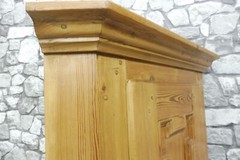Antique Wooden Wall Cabinet Corner Cabinet Bathroom Cabinet Barock 1850