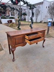 Grand American Walnut Huntboard by Caro Craft 20thc