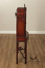 Chinese Chippendale Style Mahogany Vitrine Display Cabinet