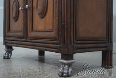 72451: Pair Of THOMASVILLE Ernest Hemingway Rattan & Stone Cabinets