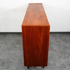 Mid Century Danish Modern Credenza Highboard Bar Sideboard Denmark Teak Drawers