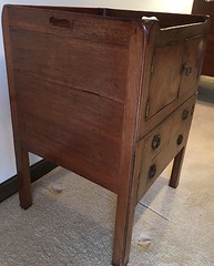English Tambour Door Commode c1800