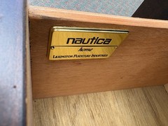67818 Lexington Nautica Home Curio Cabinet with Glass Doors and Drawers