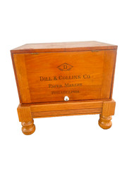 Antique Card Catalog File Cabinet Fifteen Slots interior Drawer Dill & Collins