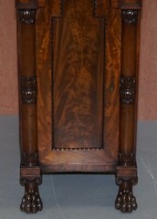 RARE PAIR OF HUGE WILLIAM IV 1830 FLAMED MAHOGANY SIDE CABINETS CAMPAIGN DRAWERS