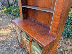 Antique Style Painted Hutch Marie Colette Charming Primitive Faux Finish