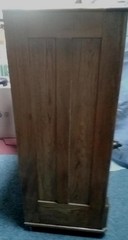 Antique Oak Ice Box – Refinished – ORIGINAL INSIDE- Great BAR! – LOCAL PICK-UP