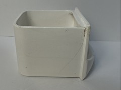 Dutch Delft Thee Spice Cabinet Labeled Drawer Antique Replacement Damaged Cracks