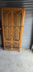 ✨️Beautiful vintage late 1970s cabinet with geometric pattern design doors✨️