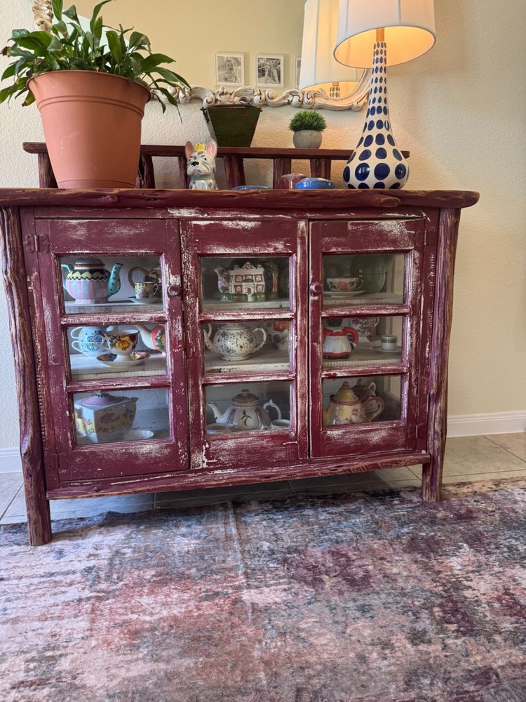 Antique Real Wood Farmhouse China Cabinet/Hutch $400 OBO