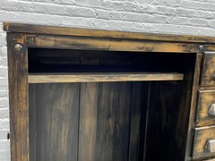 Antique INDUSTRIAL Wooden WORKBENCH CABINET, c. 1920’s