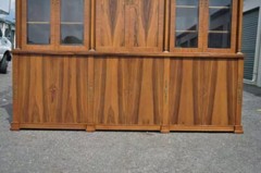 Bethehem Furn. Rosewood Neoclassical Bookcase Breakfront Entertainment Cabinet