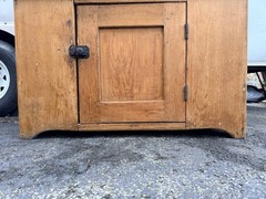 Antique Pine Dry Sink Primitive Country Storage Cabinet Cupboard Rustic Stand