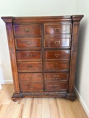 Beautiful Large Solid Wood Antique-Style File Cabinets
