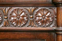 19th Century English Adams Style Vitrine Cabinet With Custom Linen Interior
