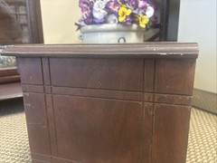 Antique National Cabinet Wood Letter File Drawer Industrial 1884 Morris Chicago