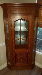 19th Century Marquetry Corner Cabinets with Museum Quality Inlay