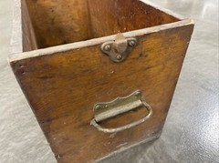 Vintage Library Desk File Cabinet Drawer 18x9x9.5