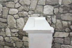 Antique Wooden French Bathroom Cabinet Wall Cabinet Shabby Chic White