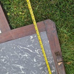 Antique Wash stand Marble Splash back and Mirror