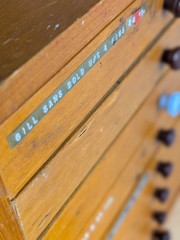 Speciman Cabinet 8 Drawer Bakelite Handles Vintage Mid Century