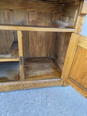Antique Victorian Oak Wood Dry Sink Kitchen Cabinet Table Wash Stand Eastlake P5