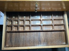 Vintage Portable 8 Drawer Dentist Cabinet w/ American Dental Tools & Accessories