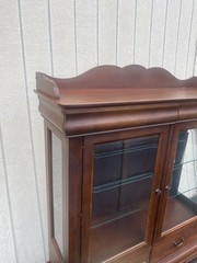 66547 BROYHILL China Cabinet Bookcase Curio w/ 4 Drawers and Plate Glass Shelves