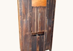 Freight Available- c. 1880 Antique Oak One Piece Wall Cabinet / Cupboard