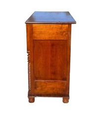 ANTIQUE FEDERAL BIRD’S EYE MAPLE & CHERRY JELLY CABINET WITH RARE BUTLER’S DESK