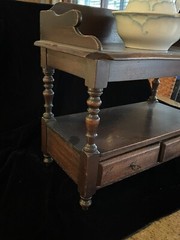 Antique Miniature Period Late 18th Early 19th C Child’s Washstand W/Bowl & Pitch