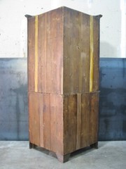 19th Century American Federal Mahogany Corner Cabinet; Chippendale Style Doors