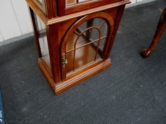 63665 Mahogany Curio Cabinet China Showcase Bookcase