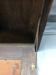 VTG Oak Double Door Bookcase Doctors Medicine Cabinet 20×43 Old 1502-25B