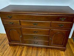 Pennsylvania House China Cabinet And Base In Solid Cherry!
