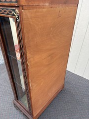 66959 Fancy Inlaid Decorator Curio China Cabinet with Bronze Ormalu