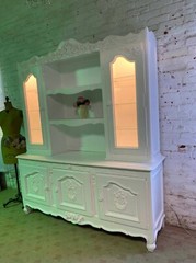 Painted Cottage Shabby Chic French Provincial China Cabinet