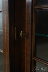 61239EC: HICKORY WHITE Gorgeous Flame Mahogany Breakfront China Cabinet