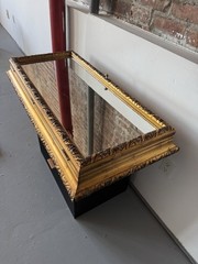 RARE Antique 1900s Hand Made Medicine Cabinet with Mirror Handcrafted Shelves