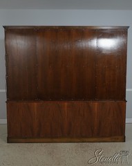 72383: JOHN WIDDICOMB Vintage Walnut Gothic Design Breakfront Display Bookcase