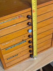 Speciman Cabinet 8 Drawer Bakelite Handles Vintage Mid Century