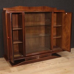 Vitrine bookcase display cabinet Art Deco style furniture wood 900 20th century