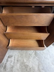 MCM/VTG/💥ANTIQUE Credenza Dresser Sideboard American Metropolitan Furn W/Mirror