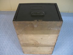 Vintage Globe Wernicke Green Card Catalog File Cabinet Wooden Drawer