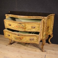 Venetian commode furniture chest of drawers lacquered wood Baroque style 900