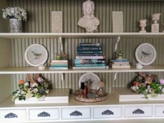 FRENCH COUNTRY IVORY HUTCH CUSTOM MADE RETAIL $4500.00