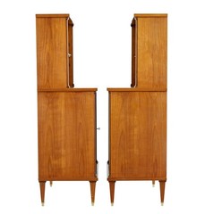 PAIR OF MID CENTURY SCANDINAVIAN ELM CABINETS