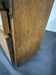 Antique Medicine Apothecary Cabinet Tiger Oak Wood Punched Tin Pineapple 🍍